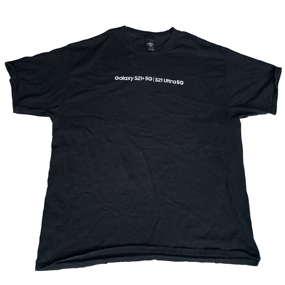 Hanes Beefy-T Men's Samsung Graphic T‎ Shirt Size 2XL Black 100% Cotton
